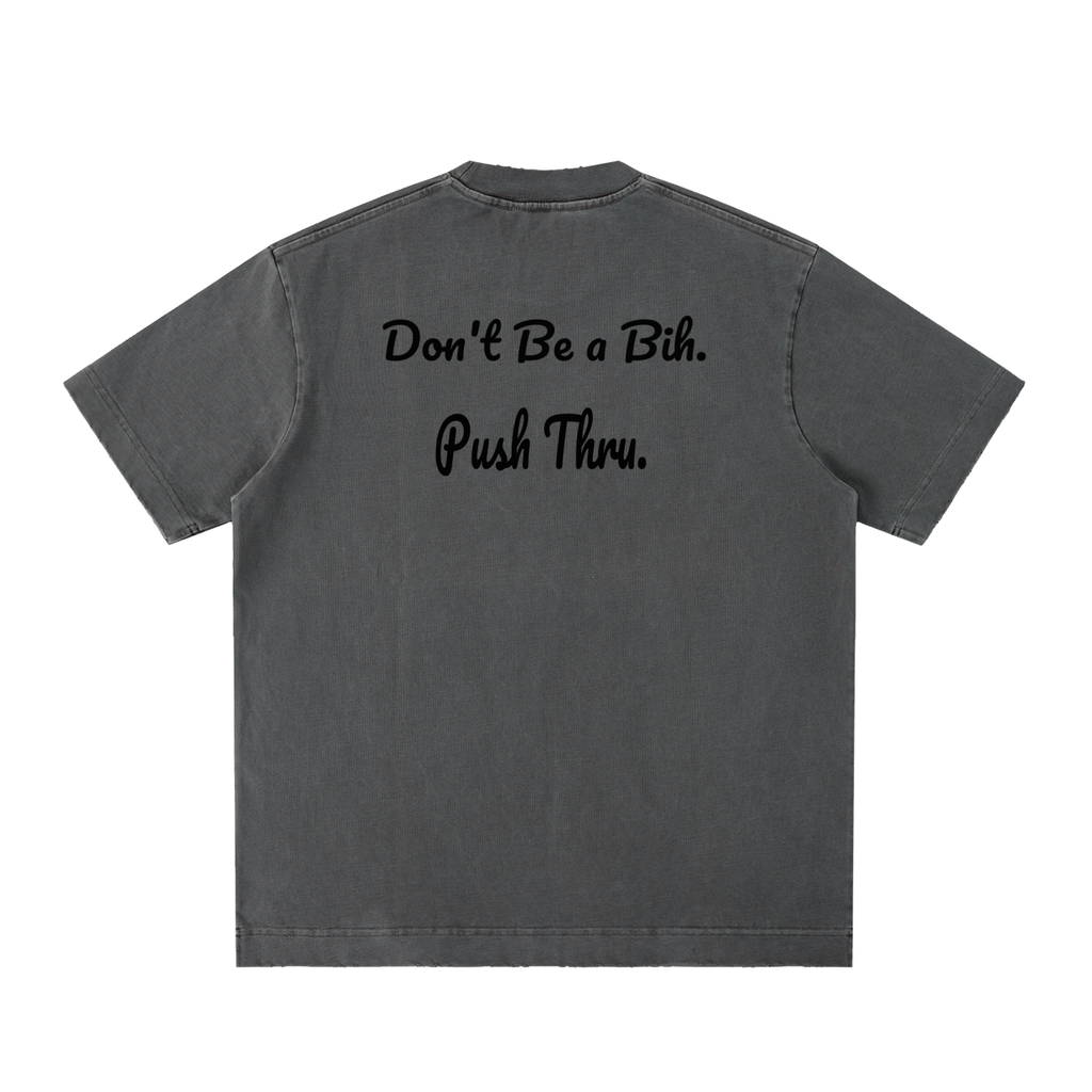 Custom Heavyweight Vintage Washed Frayed T-Shirt
