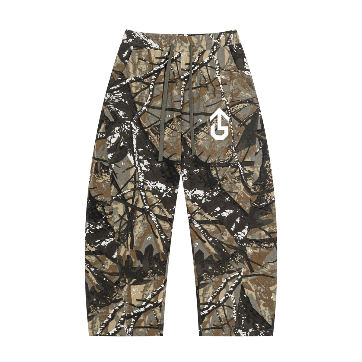 Unisex Tree Camo Barrel Leg Pants