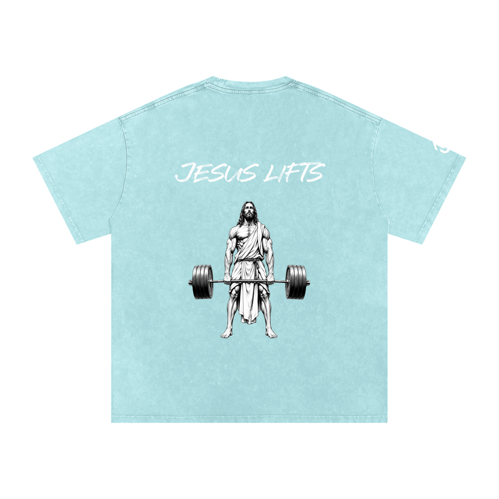 Jesus Lifts Oversized Cotton T-Shirt