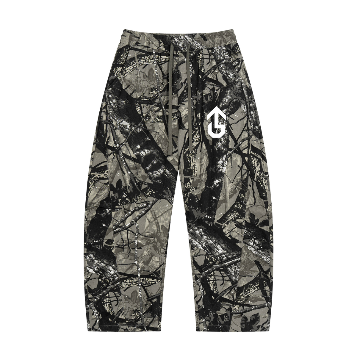 Unisex Tree Camo Barrel Leg Pants