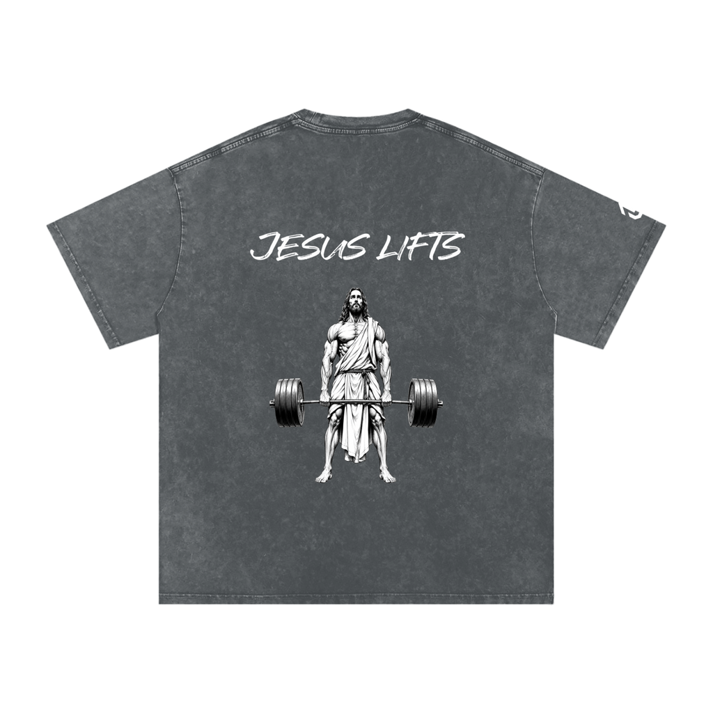 Jesus Lifts Oversized Cotton T-Shirt