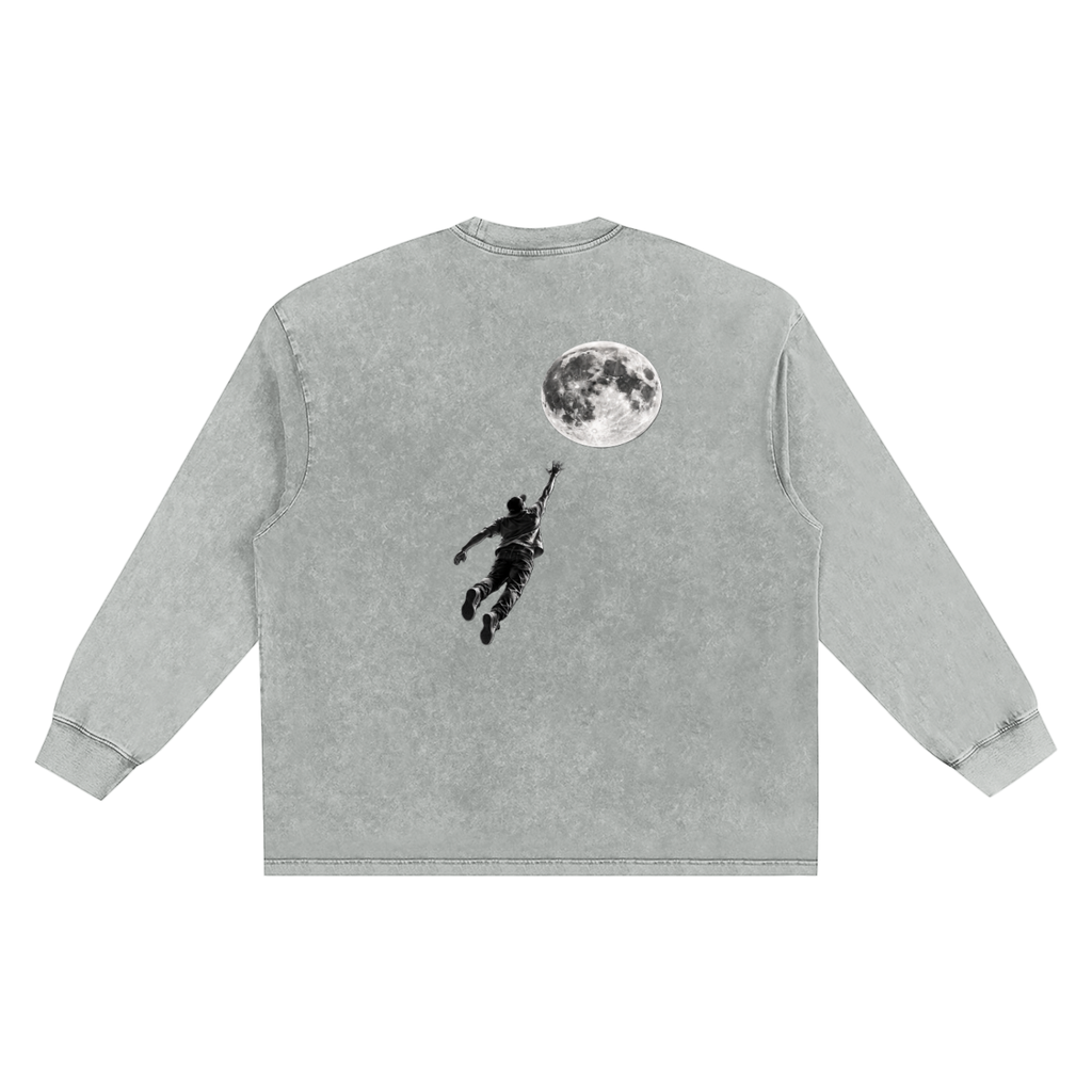 Snow Washed Frayed Edge T-Shirt