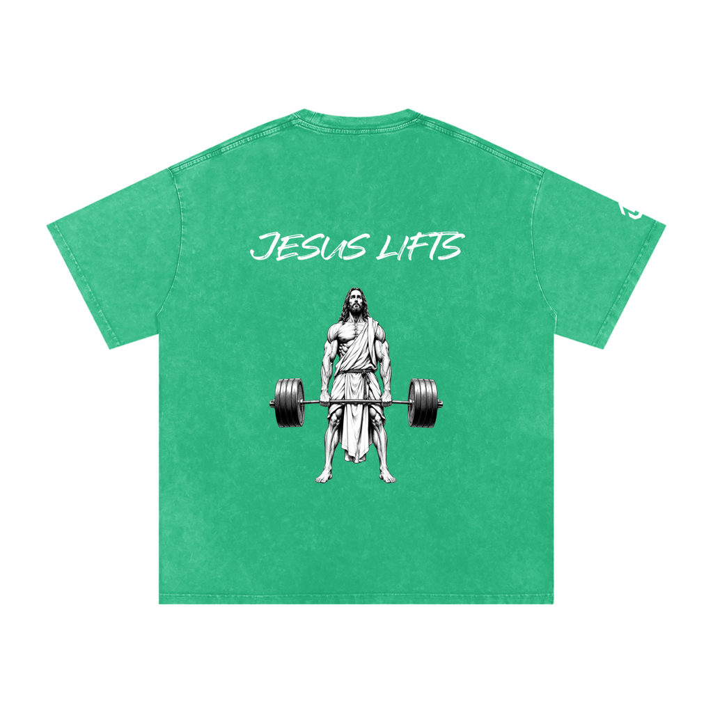 Jesus Lifts Oversized Cotton T-Shirt
