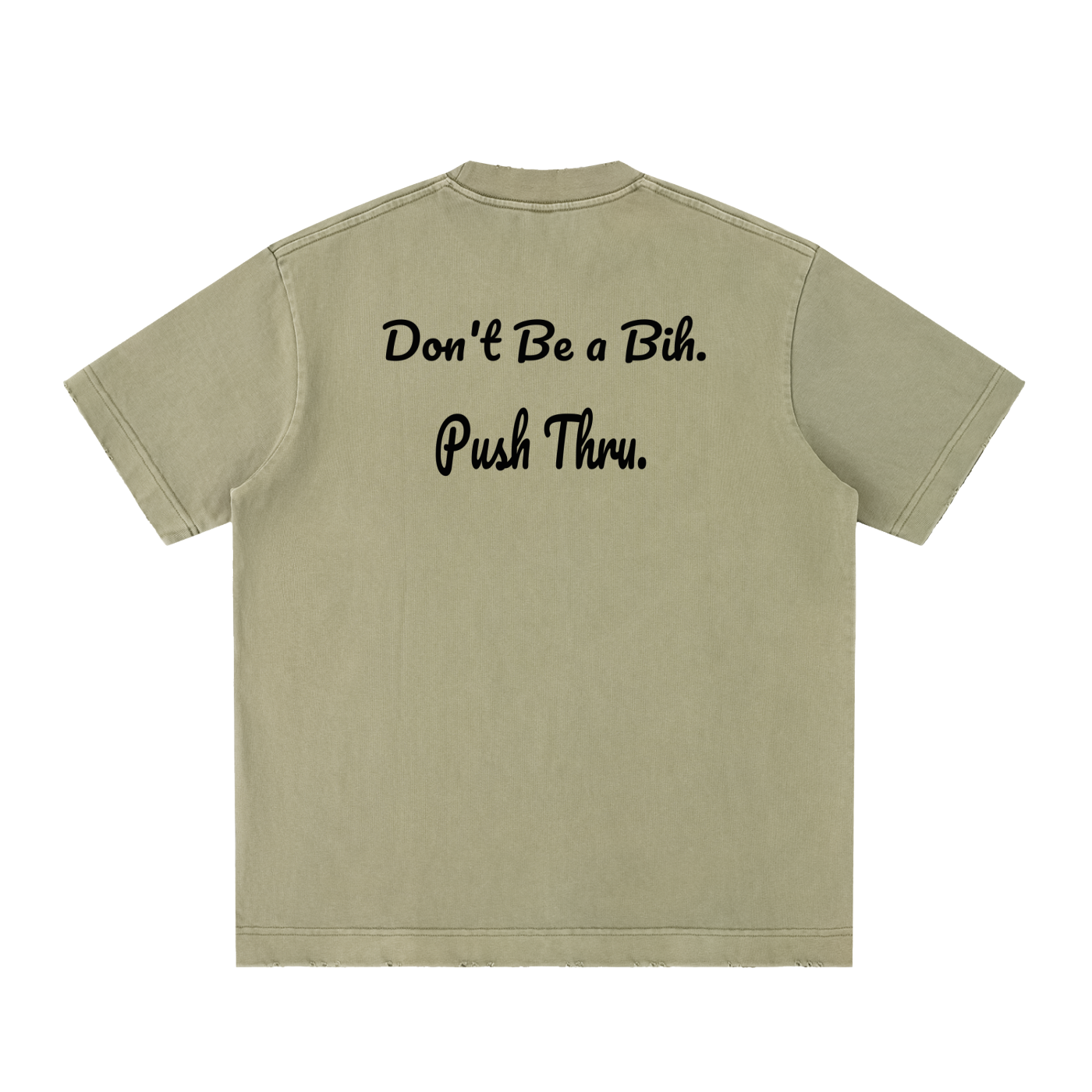 Custom Heavyweight Vintage Washed Frayed T-Shirt