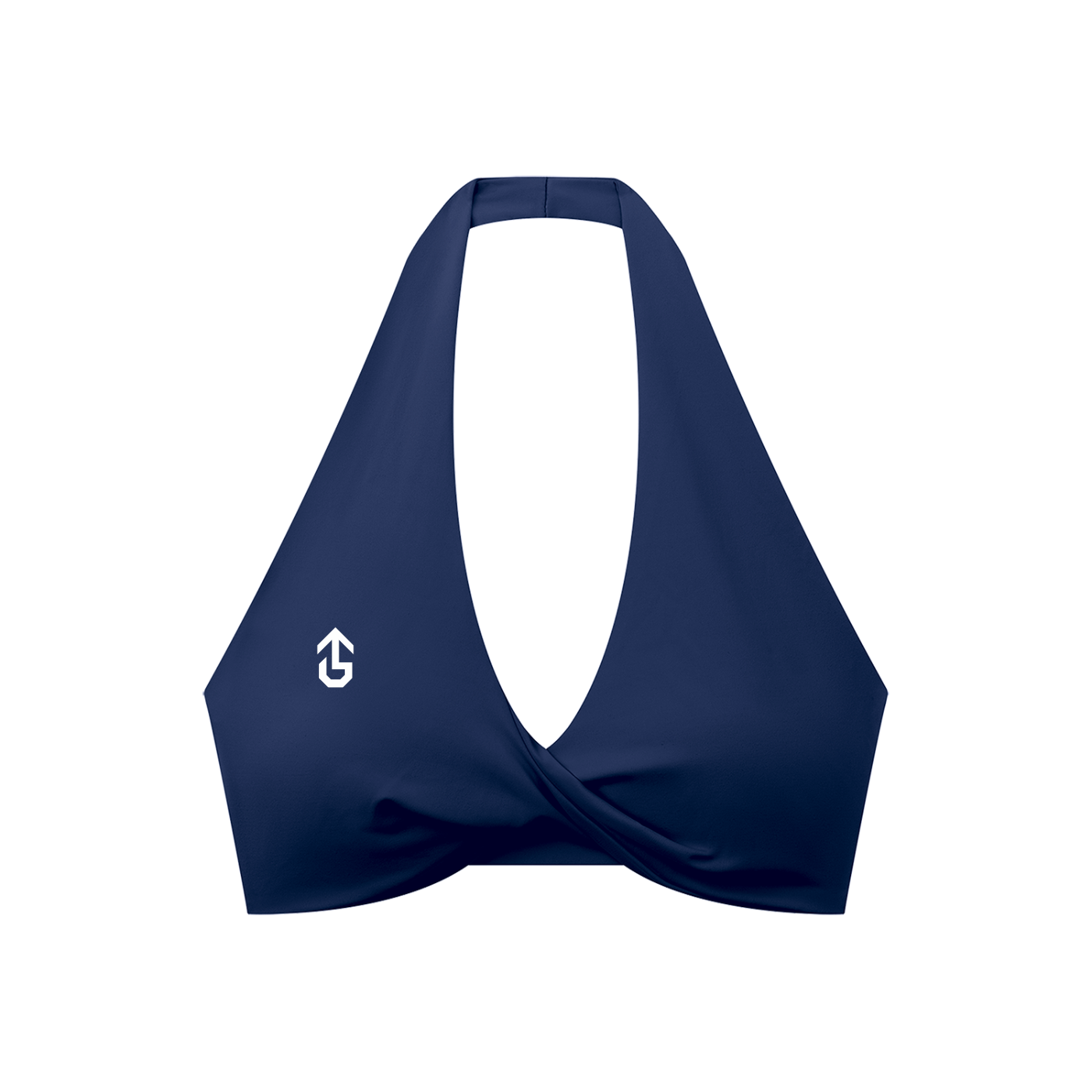 Women's Pleated Halter Sports Bra