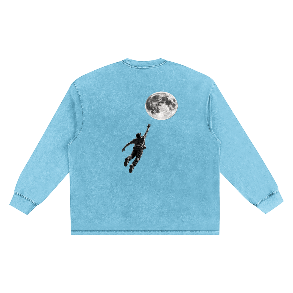 Snow Washed Frayed Edge T-Shirt