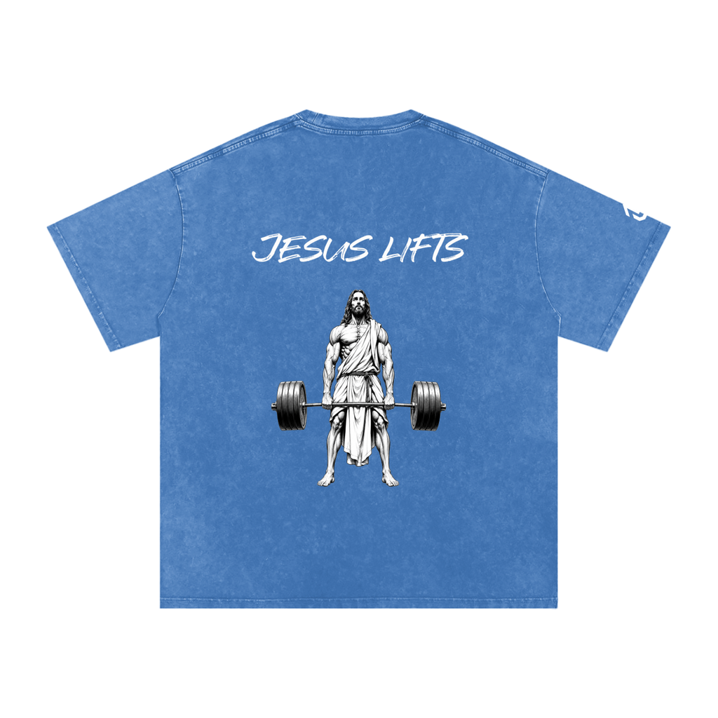 Jesus Lifts Oversized Cotton T-Shirt