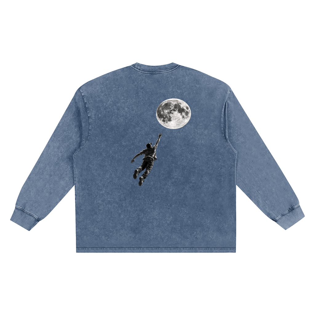 Snow Washed Frayed Edge T-Shirt
