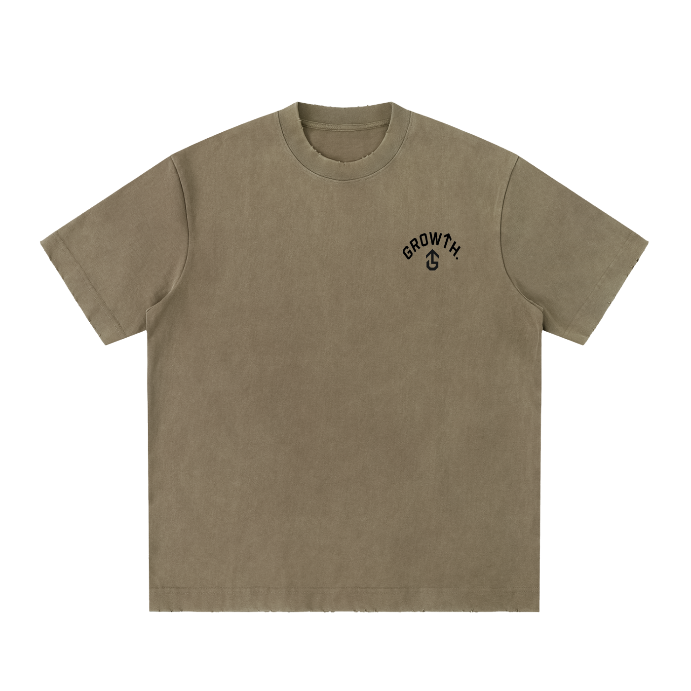 Custom Heavyweight Vintage Washed Frayed T-Shirt