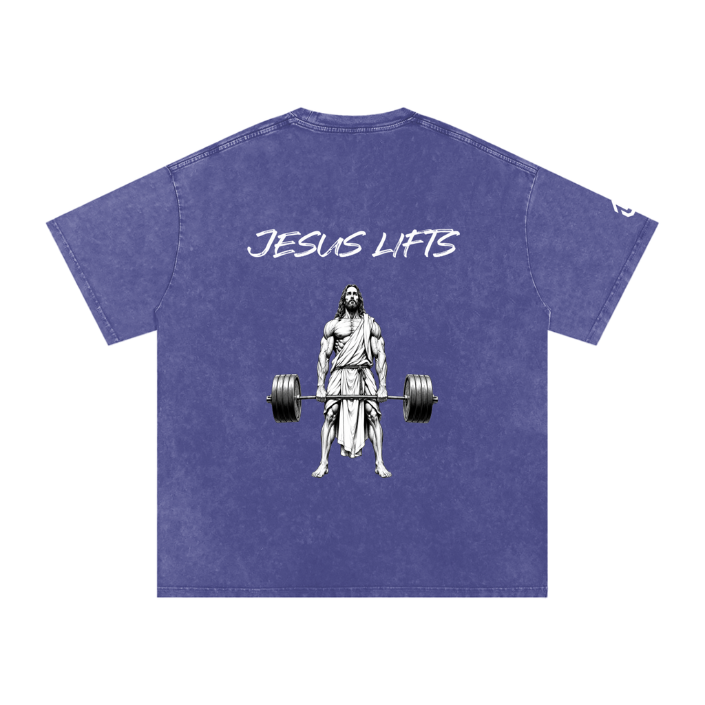 Jesus Lifts Oversized Cotton T-Shirt
