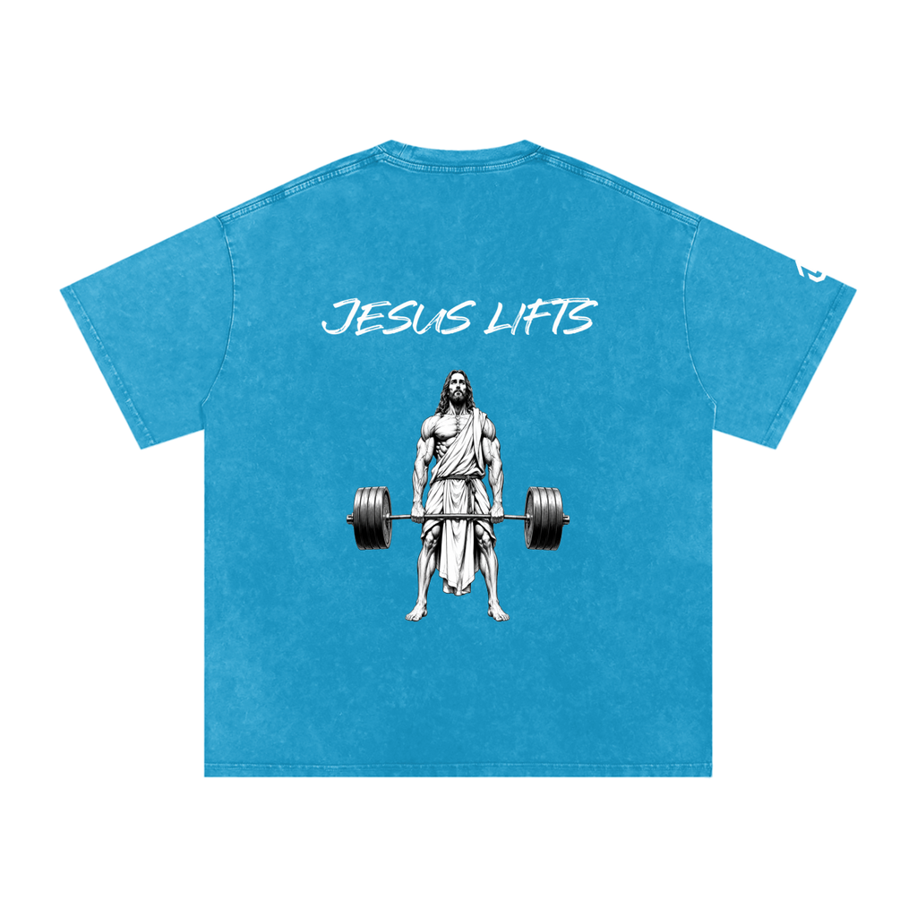 Jesus Lifts Oversized Cotton T-Shirt